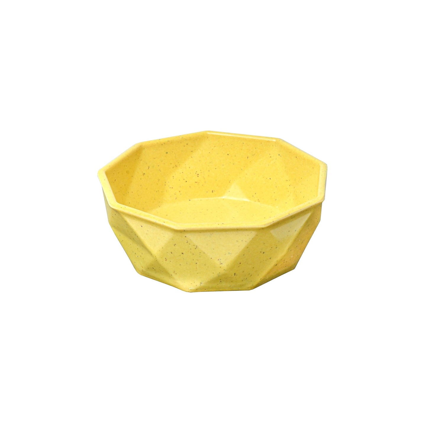 Small yellow bamboo pet bowl in india